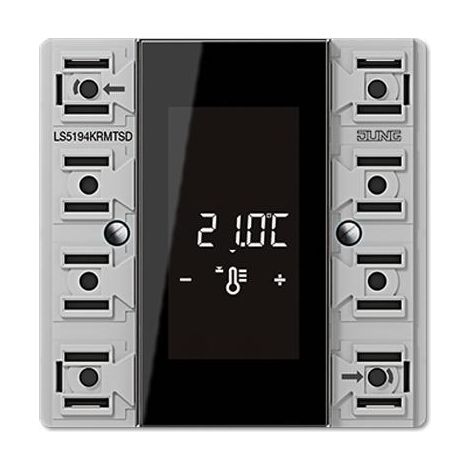 Jung Modulo compatto regolatore ambiente KNX, 4 posti, F50, serie LS LS 5194 KRM TS D