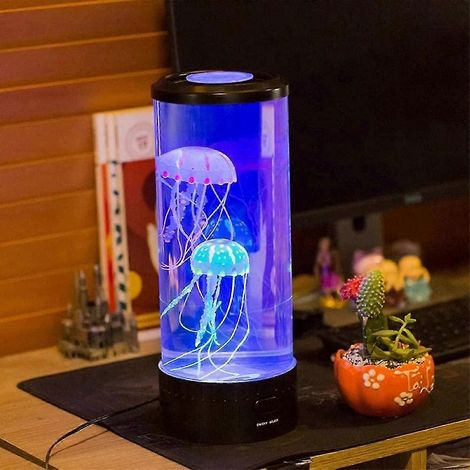 Veilleuse méduse, lampe de bureau, lampe de chevet, lampe d'aquarium, lampe LED pour aquarium (1/4)