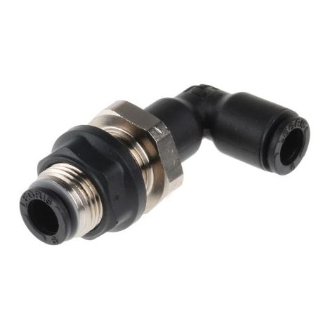 Adaptateur de traversée de cloison Legris LF3000 vers Enfichable 6 mm Enfichable 6 mm ( Prix pour Paquet de 5 )