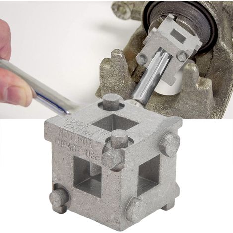 Outil multifonctionnel de retour de piston de frein pour le remplacement, le démontage et le réglage des plaquettes de frein de roue arrière de voiture (livré avec du papier bulle). (1/5)
