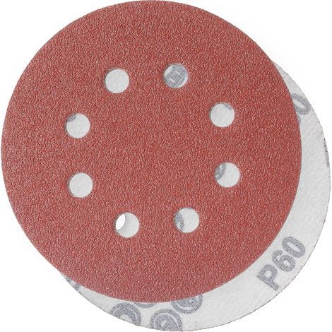 60 Dischi Abrasivi, Grana Variabile, Diametro 125mm, Ideali per Levigare/Lucidare/Rimuovere la Ruggine HSDPS5M100, Confezione da 100 (1/5)