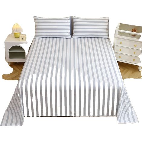 Set di lenzuolo e federa, morbidi come la seta, resistenti allo sbiadimento, 3 pezzi, 229x259 cm (1/2)