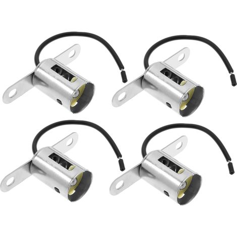 4Pcs 1156 BA15S Adaptateur de Douille de Remplacement Porte-lampe Adaptateur de Douille de Fil de Harnais de Signal de Tournant 1156 Connecteur de Douille pour P 21W / R10W / R5W Filetage (1/5)