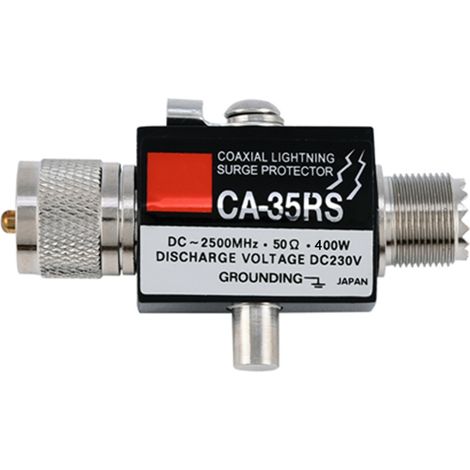 Parafoudre coaxial CA-35RS avec connecteur UHF mâle-femelle pour protection contre la foudre (1/5)