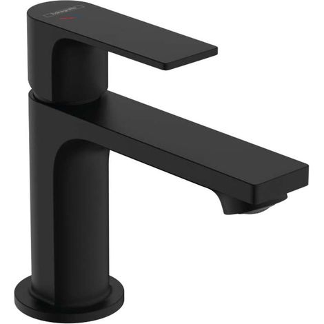 Hansgrohe Rebris E - Waschtischarmatur mit Ablauf, CoolStart, EcoSmart, schwarz matt 72553670