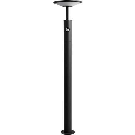 Lucande – Borne lumineuse LED extérieure Fenia 100 cm – Aluminium anthracite – Détecteur de mouvement – Indice de protection IP54 (1/5)