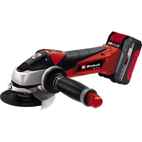 Einhell 18v 115mm Angle Grinder Cordless PXC + 4ah Battery + Tote Bag + 2 Discs (1/5)