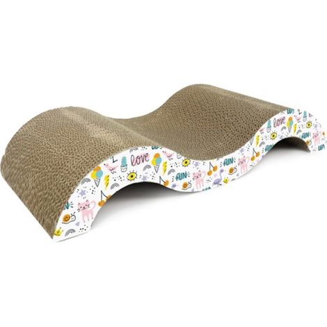 Tiragraffi in cartone con catnip modello Love & Fun per gatti