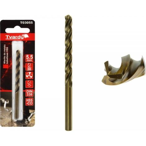 Geko Trapano HSS M35 in metallo angolo 125°