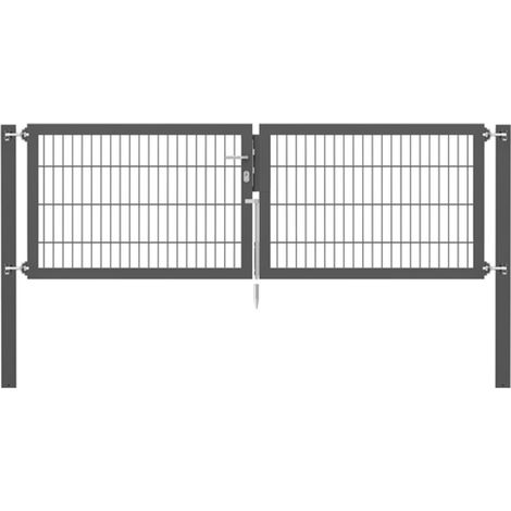 ALBERTS Doppeltor Flexo Plus, anth.RAL 7016, z.Einbet.BxH2500x800mm, PF1500mm (1/5)