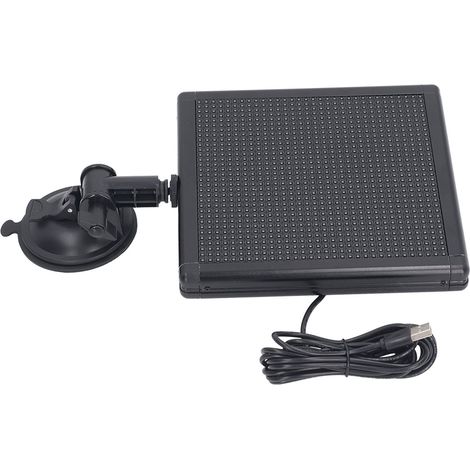 Panneau d'affichage LED programmable pour voiture, 185 x 185 x 22 mm, résolution 32 x 32 pixels, contrôlable via application Wi-Fi. (1/5)