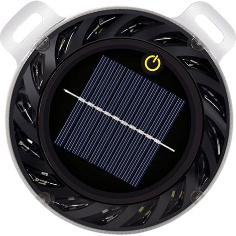 Lampe Stroboscopique Solaire Balise LED de Sécurité Aimantée Sans (1/5)