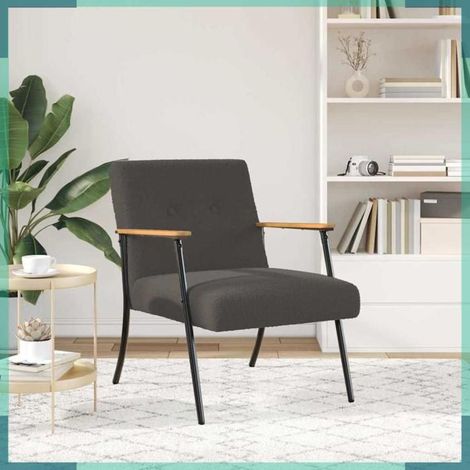42017701 fauteuil Gris foncé 59 x 75 x 78 cm (1/5)