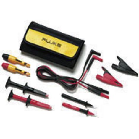Fluke TLK281-1 Sicherheits-Messleitungs-Set Lamellenstecker 4 mm Lamellenstecker 4 mm 1.50 m Schwarz