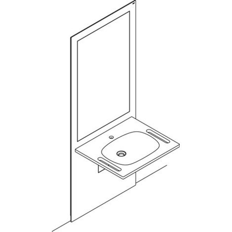 HEWI S50.01.302010 Module lavabo S 50, (1/3)