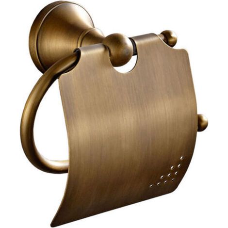 Porta carta igienica, porta rotolo di carta igienica, supporto per porta carta igienica, finitura ottone anticato spazzolato