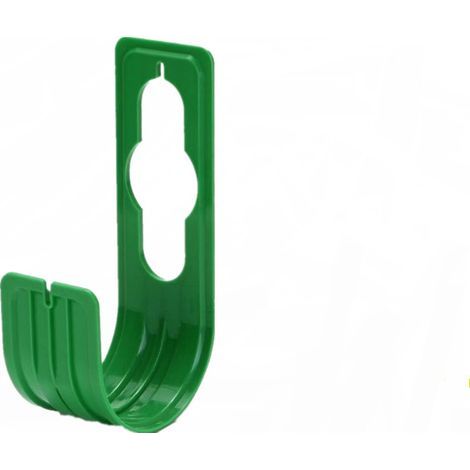 Green wall-mounted hose organizer, 2-piece set, hose storage rack, agricultural hose holder. (1/5)