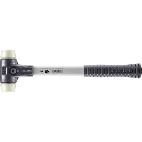HALDER SIMPLEX Schonhammer Ø 30 mm Nylon mit verstärkem Tempergussgehäuse und Fiberglasstiel (1/5)