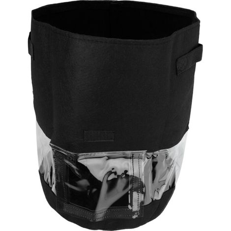 Sac de Culture Transparent 360° pour Pommes de Terre, Intérieur/Extérieur, Grand Modèle 35Dx45H, 43 Litres, Noir (1/5)