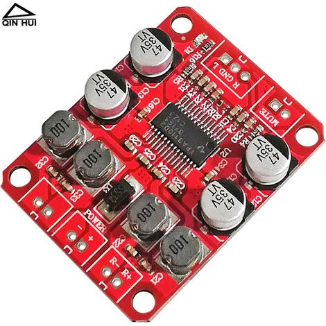 Mini-Hochleistungs-2x15W-Class-D-Zweikanal-Stereo-Digitalverstärkerplatine für Audiophile, DC12V-Netzteil (1/4)