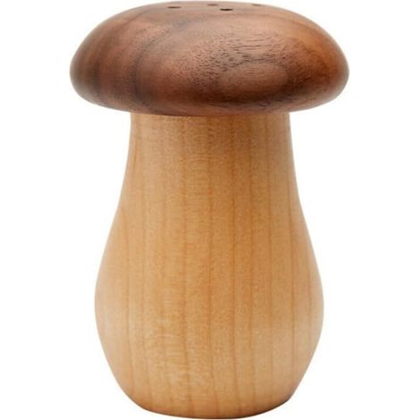 Porte-Cure-Dents - Bois Naturel - Forme Champignon - Pour Cuisine Bureau Café Restaurant - 1 Pièce (1/5)