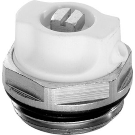 Schläfer 704611 chiave 1/2  Valvola di Sicurezza di Sfiato manuale per Termosifone, Scarico Sfogo Aria Radiatore Riscaldamento 1/2", Valvola di Sicurezza per Caloriferi e Termoarredo in Ottone