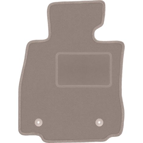 Tapis de sol conducteur en velours pour : Mazda 2 III hatchback (2015-) beige