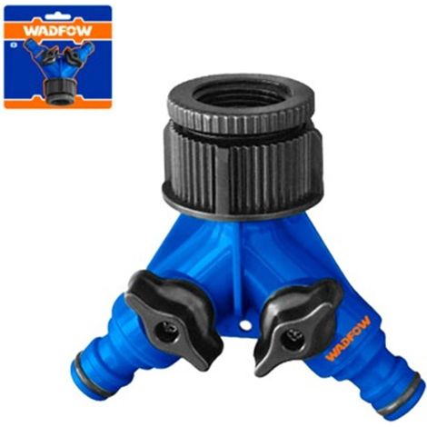 WADFOW Y-Typ-Wasserhahnadapter mit Schraubenschlüssel, 2-Wege-Anschluss, 1"-3/4"-Reduzierstück