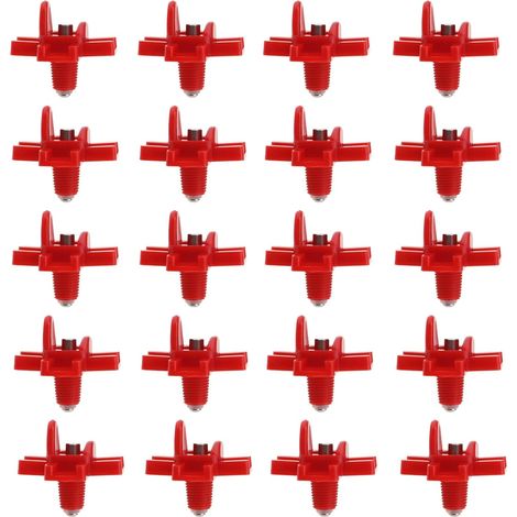 20 Abreuvoirs Horizontaux Automatiques pour Mamelons de Volaille - Montage pour Poulet, Canard, Caille et Autres Volailles (1/5)