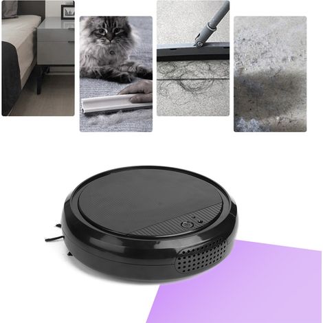 Multifunktionaler intelligenter Saugroboter mit UV-Lampe und Komplettset für Zuhause und Büro (Schwarz) 25 cm ABS (1/5)
