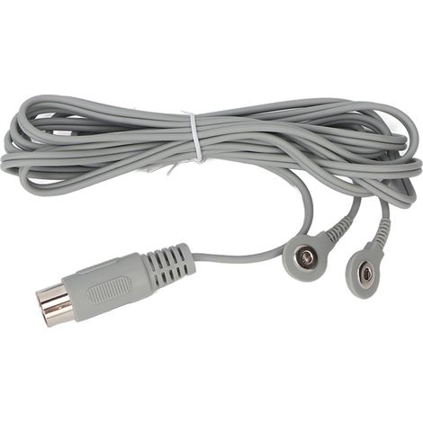 Câble d'électrodes avec 2 connecteurs à pression, 5 broches, pour appareil de massage portable de physiothérapie, longueur 2,5 m (8,2 pi). (1/5)