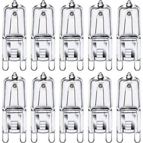 G9 Halogen Bulbs G9 35W Capsule Bulbs G9 230V 2800K Warm White Dimmable Pack of 10
