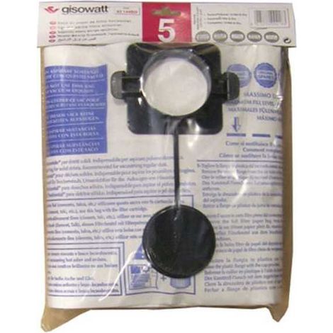 Gisowatt Sacchi Filtro Aspirapolvere - Medio - Confezione 5 Pz
