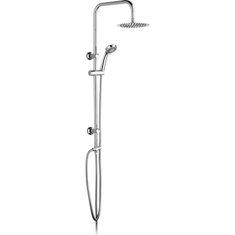 Ibergrif M20702 Sistema Docce con Deviatore, Colonna Doccia Senza Rubinetto, Cromo, Argento (1/4)