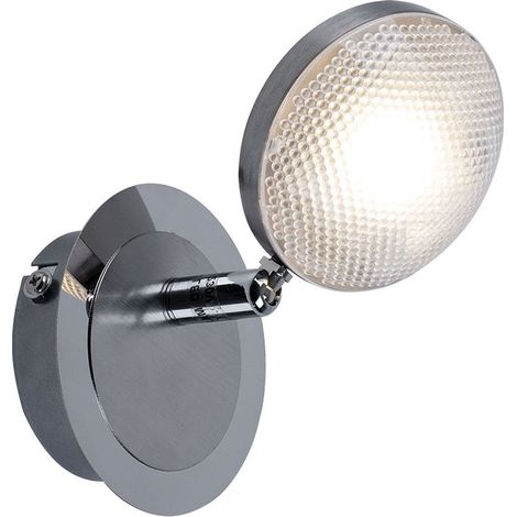 LED Wand Spot Strahler Wohn Ess Zimmer Beleuchtung Chrom Flur Lampe