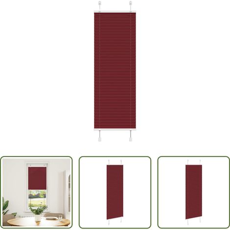 Sichtschutz - Plissee Bordeauxrot 40x150 cm Stoffbreite 39,4 cm Polyester (1/5)