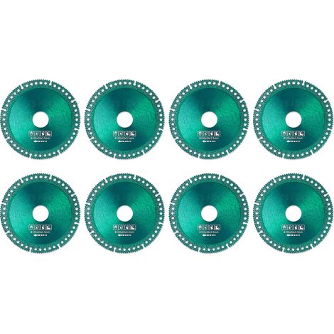 Ortviai Disque de coupe diamanté multifonctionnel 100 x 20 x 3,5 mm pour carrelage, marbre et PVC – 8 pièces (1/5)