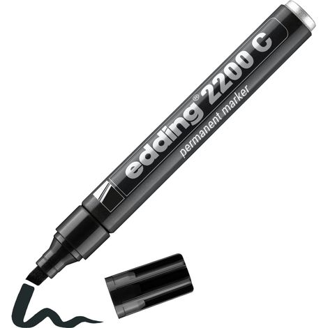edding 2200 C permanent marker black 1pc blister (1/5)