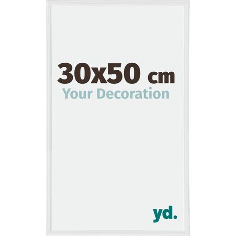 yd. - Cadre photo 30x50 - Blanc Brillant - Plastique - Annecy