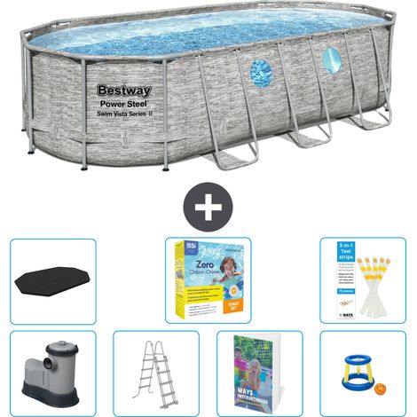Bestway Bestway Power Steel Ovale - 549x274x122 cm - 8-pièces  S529 (1/4)