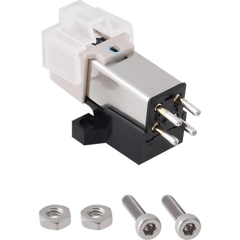 1 Stylet Magnétique pour Platine Vinyle Compatible avec AT3600 AT3601 AT-3600L 4,2 MV 20 Hz-20 KHz avec écrou à Vis pour Cartouche de Tourne-Disque (1/5)