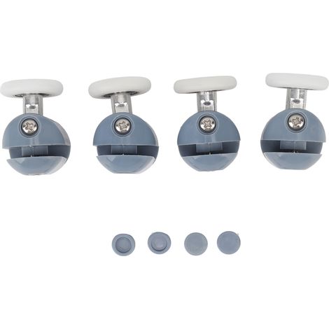 4 roulettes pour paroi de douche, roues et poulies de 25 mm pour porte coulissante, pièces de rechange pour salle de bain (1/5)