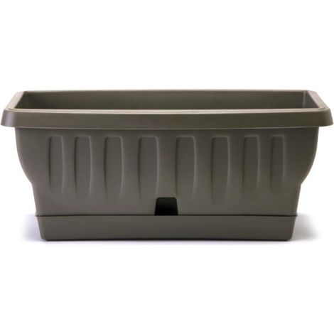 Fioriera Natura Cappuccino con Sottovaso 30 cm BAMA (1/3)