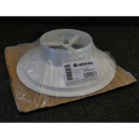 Atlantic – Diffuseur circulaire alu cône réglable 160mm – Débit réglable – Mécanisme à tige filetée – Pour VMC