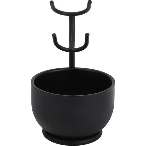 Support pour blaireau de rasage avec bol, ensemble porte-blaireaux et support pour outils de rasage de barbe pour homme, kit de soin complet. (1/5)