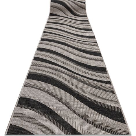 PASSATOIA SIZAL FLOORLUX disegno 20353 argento / nero 70 cm beige 70x700 cm