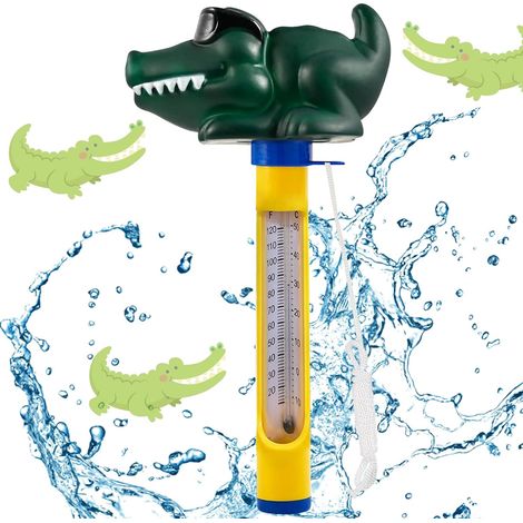 Thermomètre Flottant pour Piscine avec Ficelle - Solaire et Facile à Lire La Nuit de l'Eau-B (1/5)