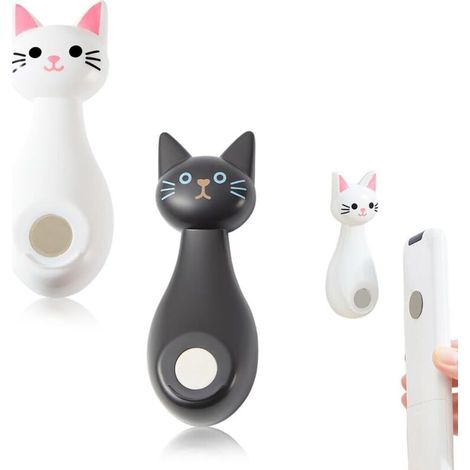 2 pcs Supports de Télécommande Magnétiques Amélioré, Sans Perçage, Télécommande Aimant Mural, Support Magnétique pour Télécommande Support Telecommande Mural - pour Maison, Bureau et Scolaires (1/5)