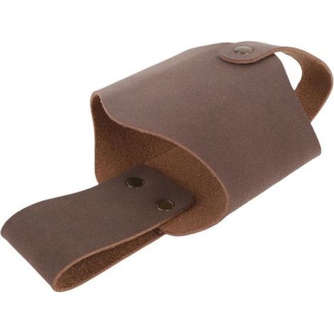 Support De Ceinture De Bouteille - Cuir Véritable - Pour Canettes Et Bouteilles - Camping Barbecue Pique-Nique - 1 Pièce (1/5)