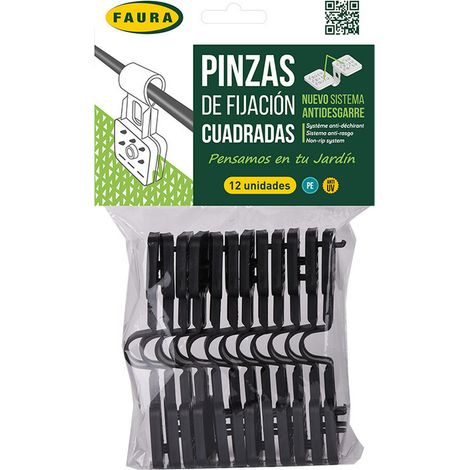 5 Pinze di fissaggio quadrate blister 12 unità